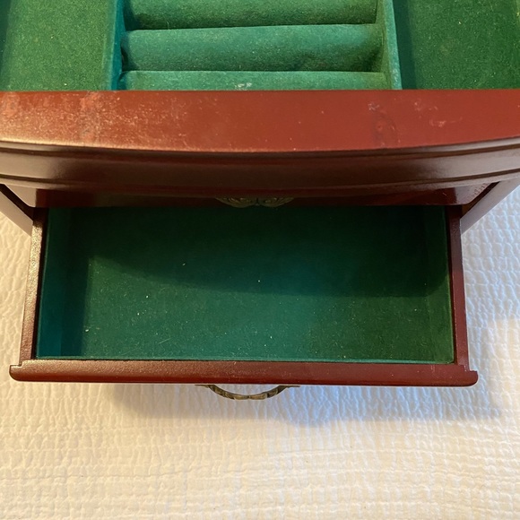 Vintage wood jewelry box - Picture 4 of 6